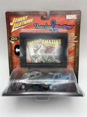 Johnny Lightning Spiderman Yesterday And Today With Changing Billboard 1/64  - Image 1 of 4
