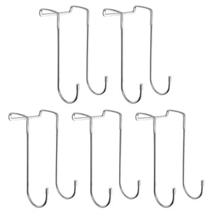 Cabinet Hooks,5pack 5.9" - Over The Door Drawer Cabinet Hook (Silver) - Picture 1 of 5