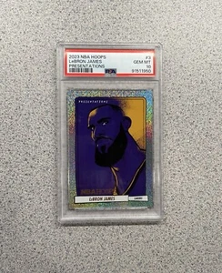 2023-24 Panini NBA Hoops #3 LeBron James Presentations PSA 10 Case Hit SSP RARE - Picture 1 of 2