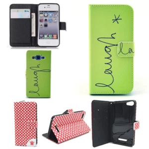 Designerska torba ochronna etui na telefon komórkowy portfel zderzak styl książki motyw obudowa ramka - Zdjęcie 1 z 8