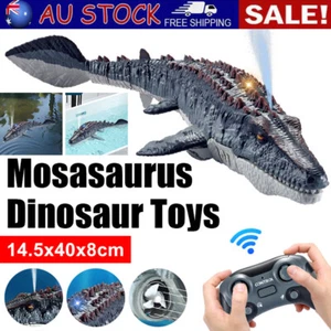 RC Dino Mosasaurus Kids Pool Toy AU 2.4G Remote Control Dinosaur Gifts - Picture 1 of 8