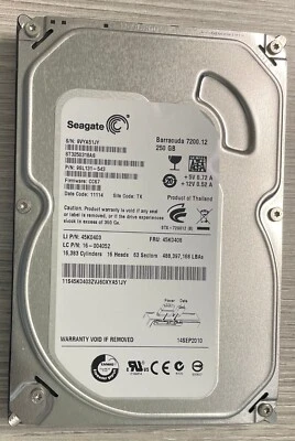 Hard Disk Seagate 250GB SATA 3.5" ST3250318AS usato, in ottime condizioni - Immagine 1 di 4