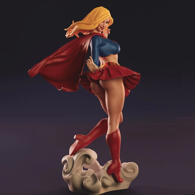 Supergirl 3D Printing Figure Model Kit Unpained Unassembled GK 1/8 24cm - Image 1 of 4