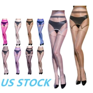 Women's See Through Suspender Stocking Lingerie Hollow Out Pantyhose Nightwear - Picture 1 of 62