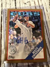 2023 Topps Series 2 - Matt Swarmer - 1988 Topps On Card RC Auto CUBS Gold/50