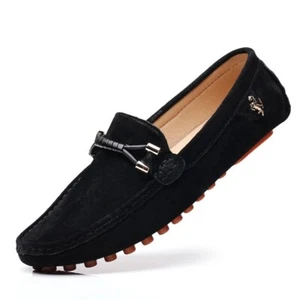Mocassini in vera pelle fatti a mano scarpe uomo mocassini casual guida scarpe basse - Foto 1 di 28
