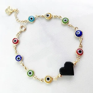 Evil eye bracelet azabache bracelet good luck protection ojo turco mal de ojo - Picture 1 of 5