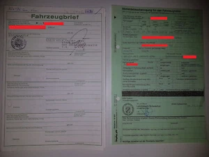 Fahrzeugbrief KFZ Brief 1999 BMW 5er E39 5/D 525TDS Touring Tüv Sammler Sammlung - Bild 1 von 6