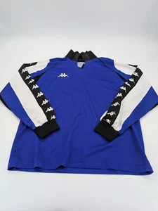 VTG KAPPA  GARA GOALKEEPER FOOTBALL SOCCER SHIRT JERSEY LONG SLEEVE  ROYAL XL - Picture 1 of 16