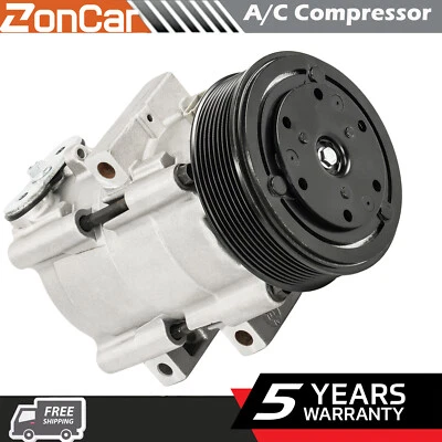 A/C Compressor For Ford F-150 1997-2001 F-250 F-350 F-450 F-550 Super Duty 99-07 - Image 1 of 4