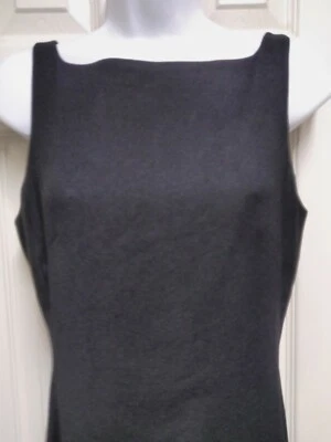 Nicole Miller Size 8 Sleeveless Black Tank Dress - Image 1 of 4