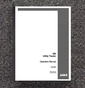 350 Tractor Operator Maintenance Manual Fits Case IH International 350 Utility - Picture 1 of 23