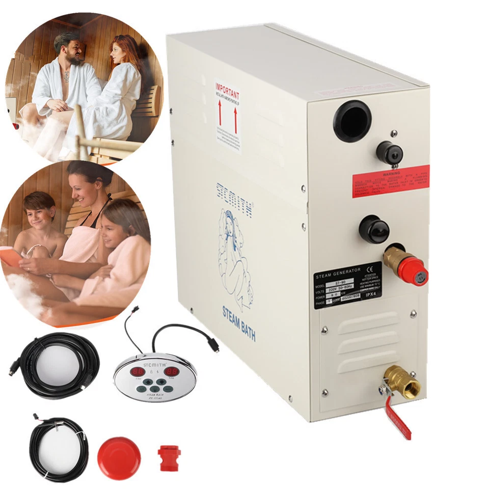 9KW Sauna Steam Machine Steam Generator Fumigation Device W/ Digital Controller  - image 1 of 4