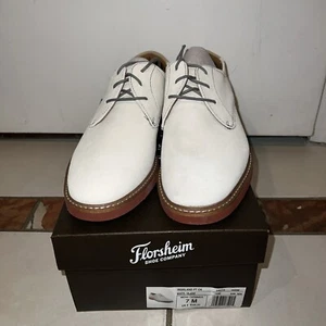 Florsheim Bucktown Plain Toe Oxford White Mens Size US 7M - Picture 1 of 5