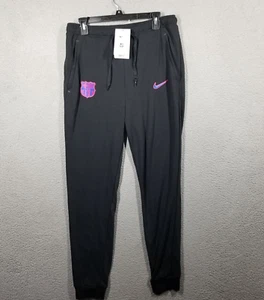 FC Barcelona Men's Medium Nike Fleece Black Soccer Pants Joggers DB7873-014 - Picture 1 of 11