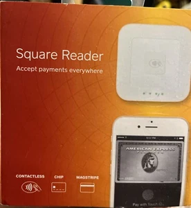 Bluetooth Square Reader for Swipe, RFI Chip, and Contact-Less - Picture 1 of 2
