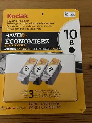 Cartuchos de tinta originales Kodak 10B negros paquete de 3 Foto 1 de 2