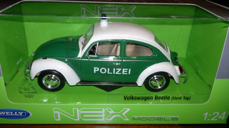 Volkswagen Beetle Polizei Welly 1:24 - Immagine 1 di 1