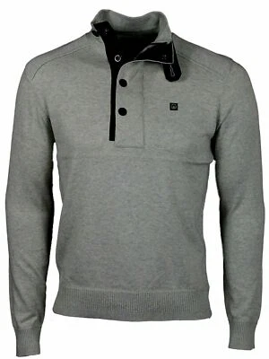 Duck and Cover knitted jumper half zip charcoal grey men's sizes S, 2XL - Image 1 of 3