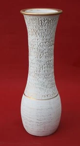 Vase Keramik Weiß Bodenvase Dekovase Blumenvase 60 CM aus Portugal inkl. Einsatz - Bild 1 von 6