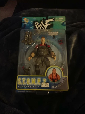 Owen Hart WWF Stomp Underwater Siege 2 Wrestling Action Figure NIB JAKKS Pacific Cover