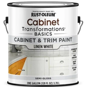 Rust-Oleum 373699 Cabinet Transformations Paint Semi- Gloss Linen White gal - Picture 1 of 1