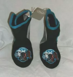 Disney Store Star Wars Darth Vader Soft Boot Slippers Boys Size 7/8 New W/T - Picture 1 of 5