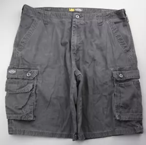 Men's Lee Cargo Shorts Tech Pocket Black Size 38 - Picture 1 of 7
