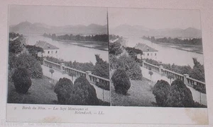 CP stéréo : Bords du Rhin : Les Sept Montagnes et Rolandseck -Editions LL. - Imagen 1 de 1