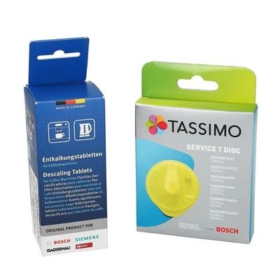 Bosch Angebotspaket Reinigungsdisc Tassimo 00621101 + Entkalkertabs 00311555  - Bild 1 von 4