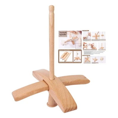 Drop Spindle Hand Spinner Tool Multifunctional Turkish Wooden Drop Spindle  - Image 1 of 4