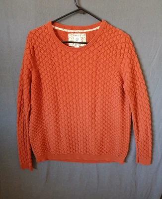 Suéter Element Feminino Laranja Malha Média Pulôver Gola Redonda Mínima Trabalho Casual - Imagem 1 de 4