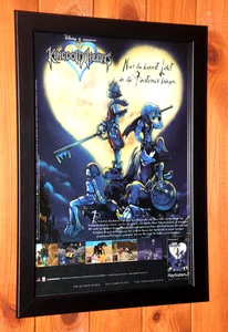 2002 Kingdom Hearts PS2 Square Enix Old Promo Werbeblatt Poster / Ad Page Framed - Bild 1 von 6