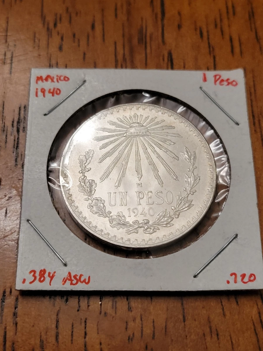 1940 1 Peso Silver Mexican Coins for sale | eBay