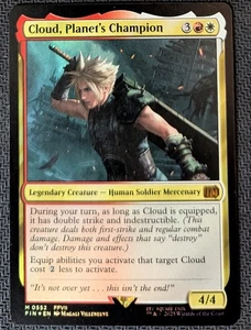 MTG Final Fantasy Cloud, Planet's Champion Mythic FOIL 0552 M/NM PackFresh - Picture 1 of 1