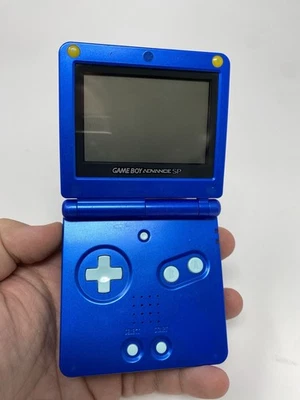 Nintendo Gameboy Advance SP Rockman Blue console AGS-001 Genuine Import Japan - Image 1 of 4