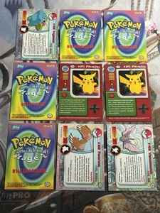 Topps Pokemon Lot Of 25 Holo Cards Mixed Blue/black Logo Mostly LP Some NM/MP - Imagen 1 de 5