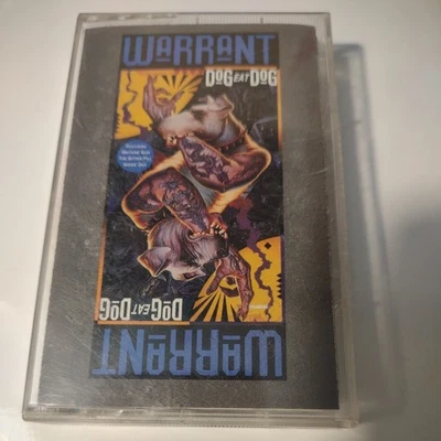Warrant Dog Eat Dog Cassette Tape 1992 good used condition  - Image 1 of 4