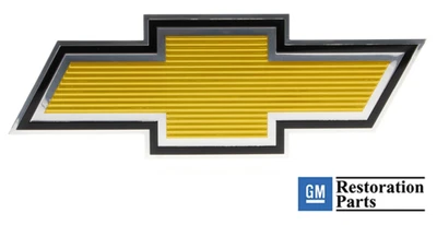 75-79 Chevrolet C/K Pickup Truck Gold Foil Bowtie Grille Sticker Emblem - Image 1 of 4