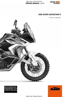 KTM 2022 - 1290 SUPER ADVENTURE R - REPAIR WORKSHOP SERVICE MANUAL REPRINT - Image 1 of 4