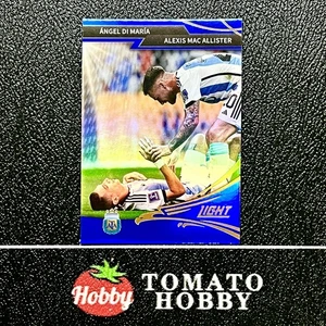 FANSMALL LIGHT WORLD CUP 2022 LIONEL MESSI BLUE REFRACTOR MOMENTS ARGENTINA - Picture 1 of 2