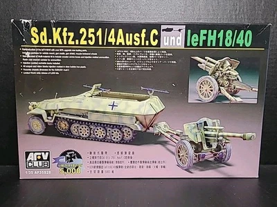 Kit AFV Club 1/35 Edición Limitada Sd.Kfz.251/4Ausf.C & LeFH18/40# AF35S28 Foto 1 de 4