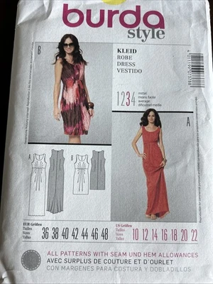 Burda Style 7378 Misses Dresses Sz 10-22 - Image 1 of 2