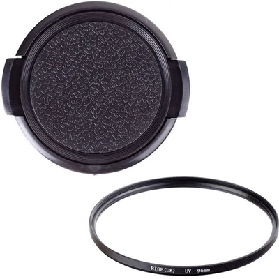 RISE(UK)  95MM UV Ultra-Violet Filter Lens Protector+95MM LENS CAP  for DLSR SLR - Image 1 of 4