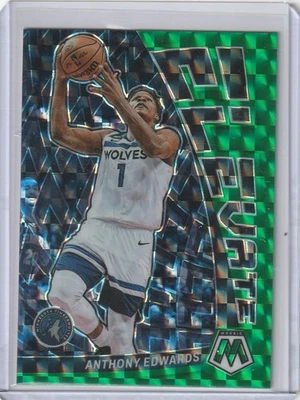 2022-23 Panini Mosaic #5 Anthony Edwards Elevate Mosaic Green - Image 1 of 2