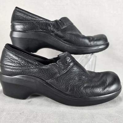 Ariat Shoes Womens Size 10 Black Leather Slip On Clogs Comfort Wedge 0014210 - Image 1 of 4