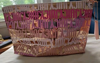 Bolso de Viaje Rosa y Dorado Juicy Couture Súper Lindo Cosméctico/Maquillaje/Belleza Foto 1 de 4