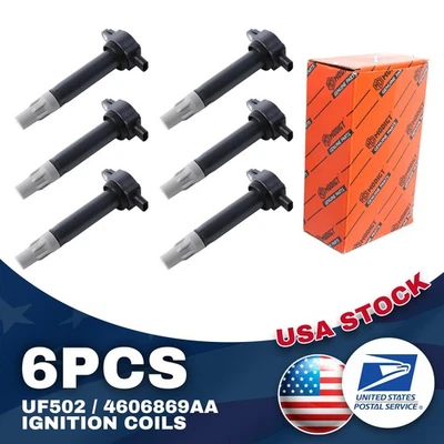 Bobina de encendido 6X Premium UF502/4606869AA para Dodge Avenger V6 2,7 L 3,5 L 2008-10 Foto 1 de 4