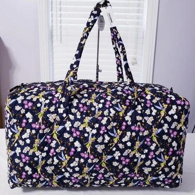 Bolsa de viaje grande Vera Bradley Disney Tinker Bell's Flight nueva con etiquetas Foto 1 de 4