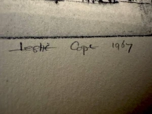 1967 Leslie Cope Westerville OH—Otterbein Hanby State St Bridge Set 4 Drucke X05 - Bild 1 von 14